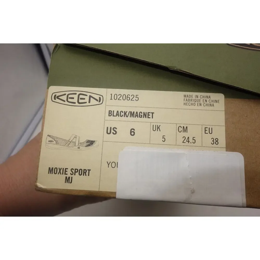 NEW Keen Moxie Sport Mary Jane Flat Sport Water Shoes Youth Gray Girls Size 6